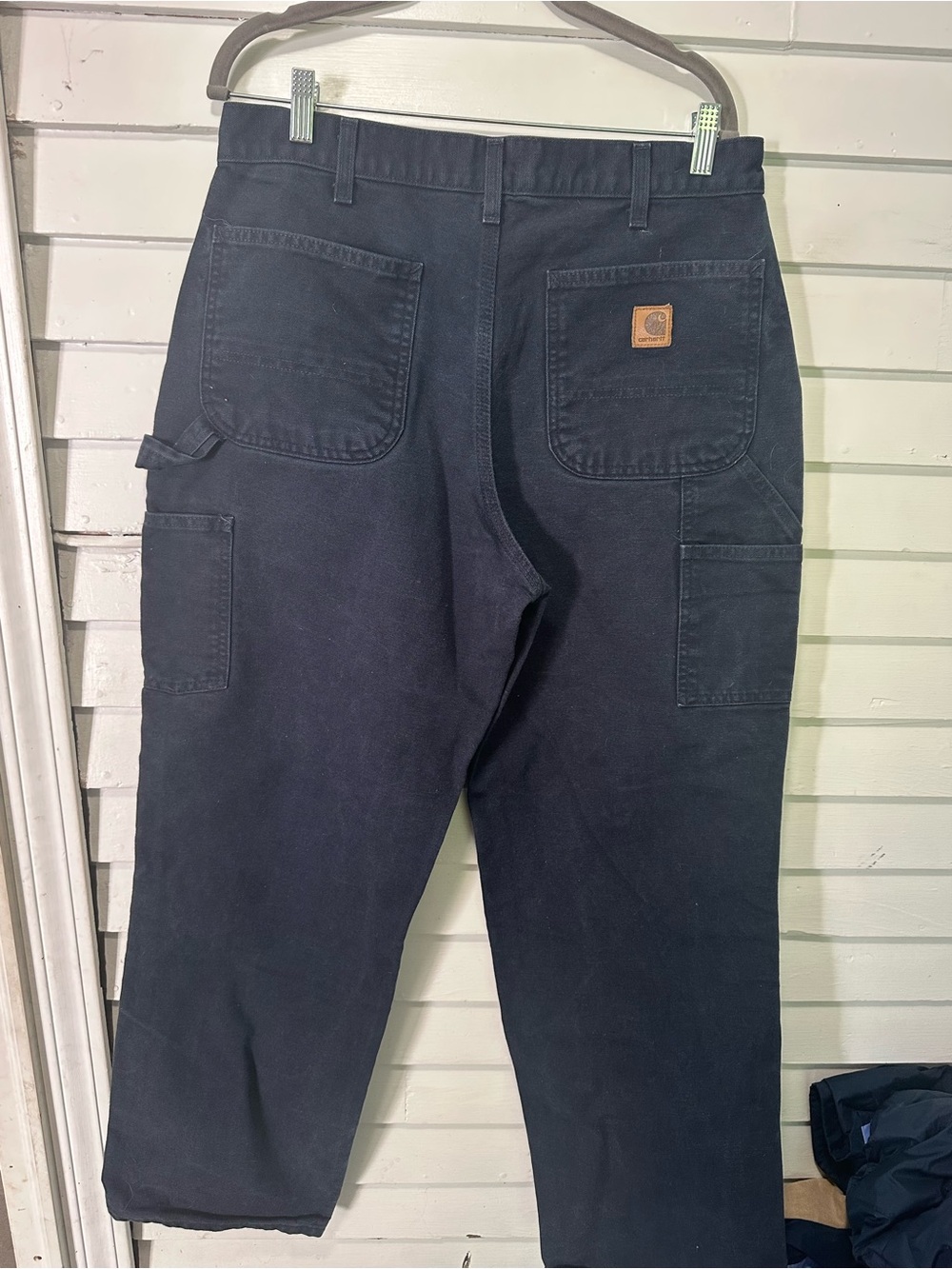 Carhartt Men’s Blue Work Pants – Pocket Utility Trousers 34x32